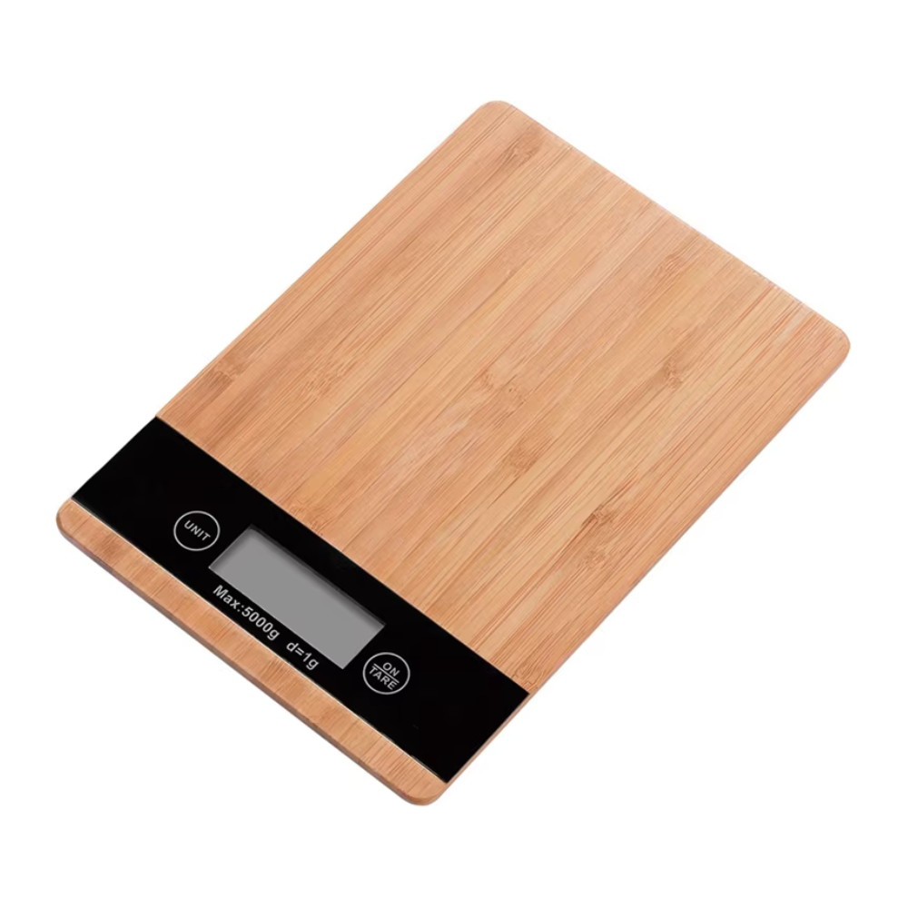 Precise Digital Bamboo Kitchen Food Scale - Lusomart