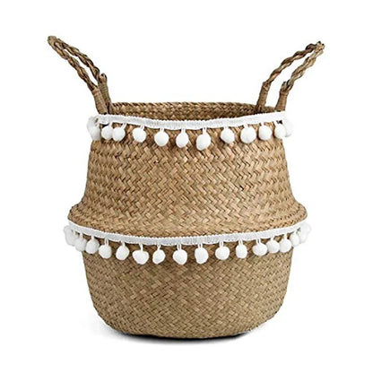 BambooWillow | Elegant Foldable Storage Basket for Home Décor 4
