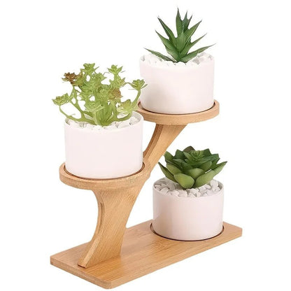 BambooZen | Elegant Minimalist 2-Tier Bamboo Storage Stand 5