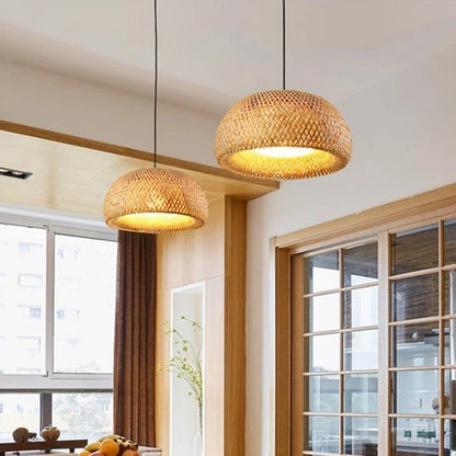 Natural Woven Rattan Pendant Lamp