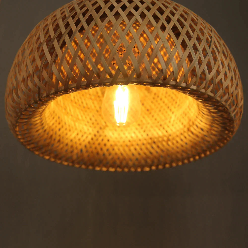 Natural Woven Rattan Pendant Lamp