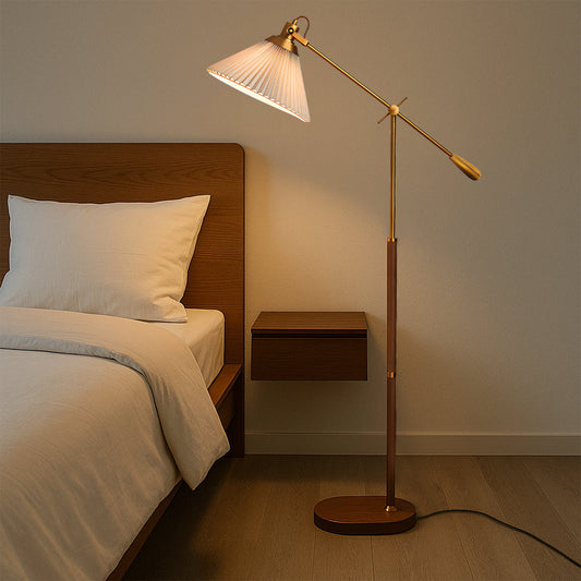 Luxury Gold Adjustable Floor Lamp - Lusomart
