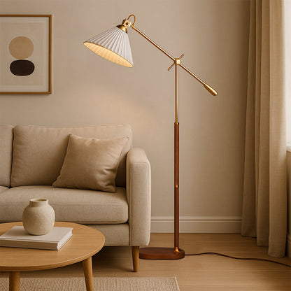 Bardani | Modern Elegant Brass Floor Lamp with Adjustable Arm 4