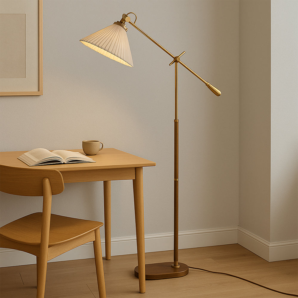 Bardani | Modern Elegant Brass Floor Lamp with Adjustable Arm 5