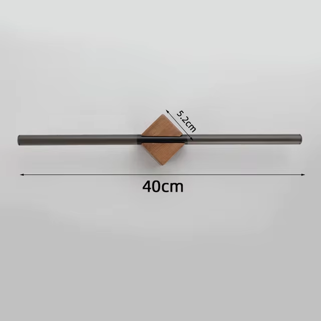 Premium Bathroom Towel Holder With Metal And Wooden Brackets