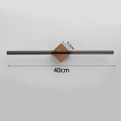 Premium Bathroom Towel Holder With Metal And Wooden Brackets