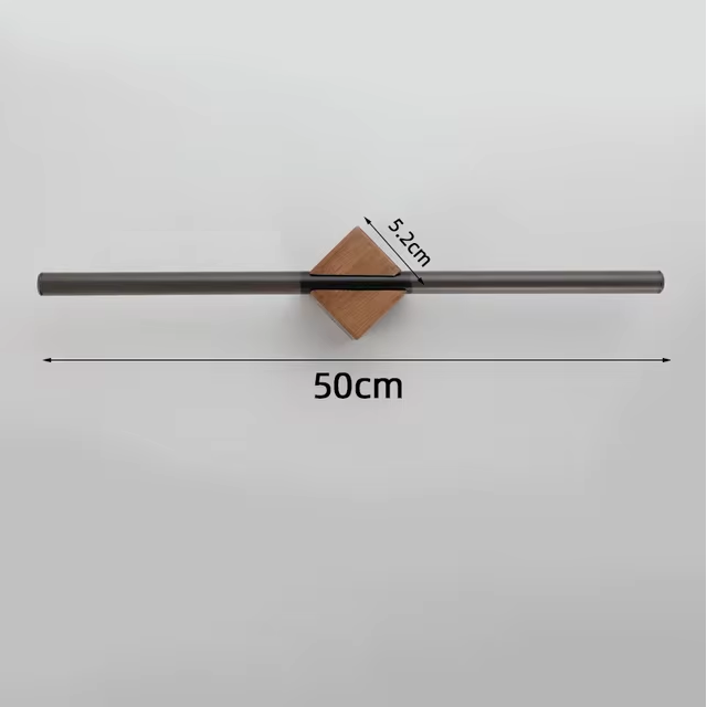 Premium Bathroom Towel Holder With Metal And Wooden Brackets