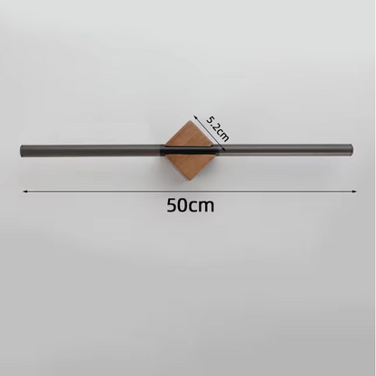 Premium Bathroom Towel Holder With Metal And Wooden Brackets