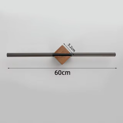 Premium Bathroom Towel Holder With Metal And Wooden Brackets