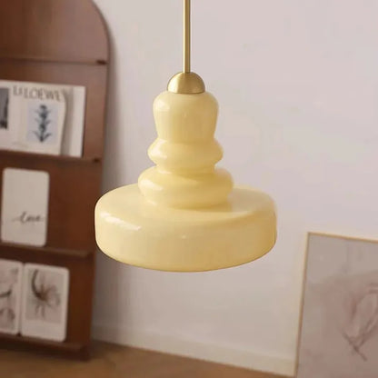 Vintage Round Glass Pendant Lamp