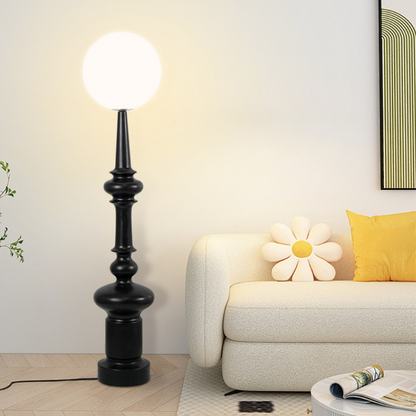 Sleek Contemporary Black Floor Lamp for Home Lighting - Lusomart