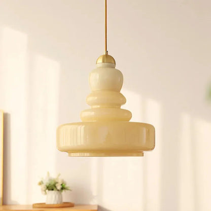 Vintage Style Glass Hanging Lamp