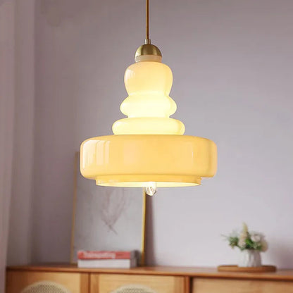 Vintage Style Glass Hanging Lamp