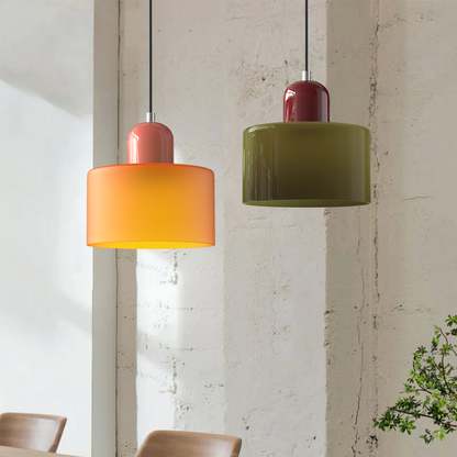 Sleek Chrome Hanging Ceiling Light