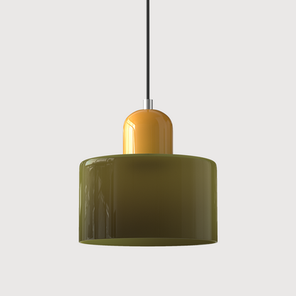 Sleek Chrome Hanging Ceiling Light