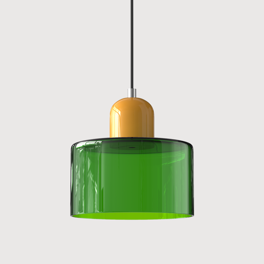 Sleek Chrome Hanging Ceiling Light