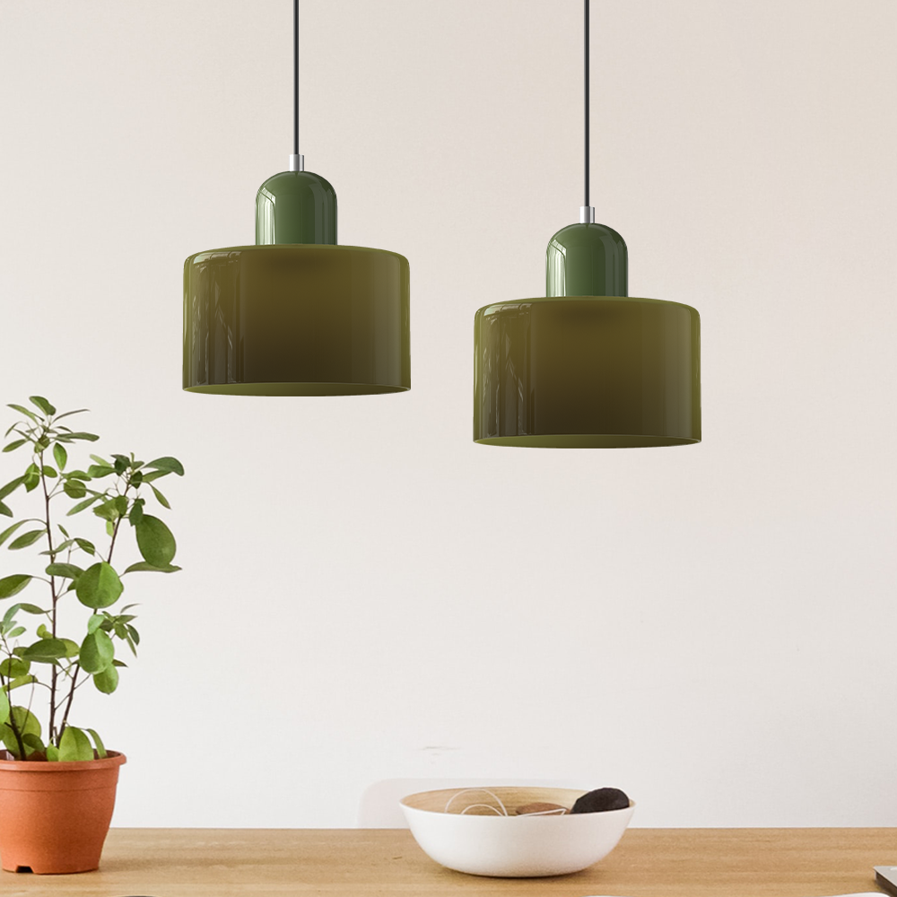 Sleek Chrome Hanging Ceiling Light