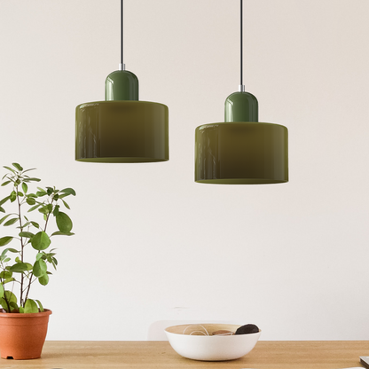 Sleek Chrome Hanging Ceiling Light