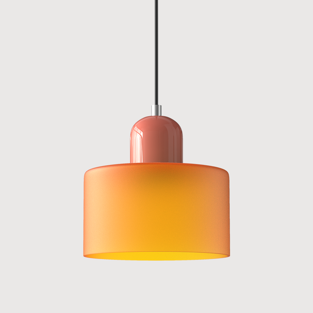 Sleek Chrome Hanging Ceiling Light