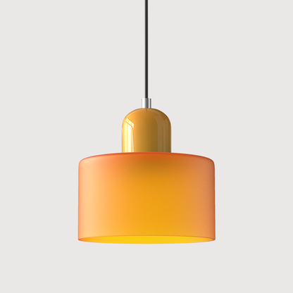 Sleek Chrome Hanging Ceiling Light