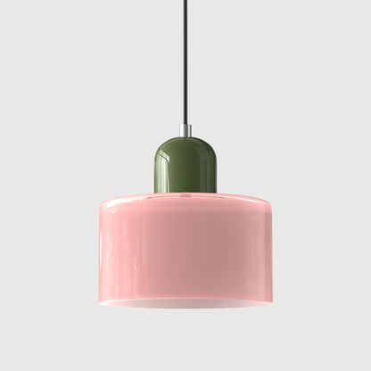 Sleek Chrome Hanging Ceiling Light
