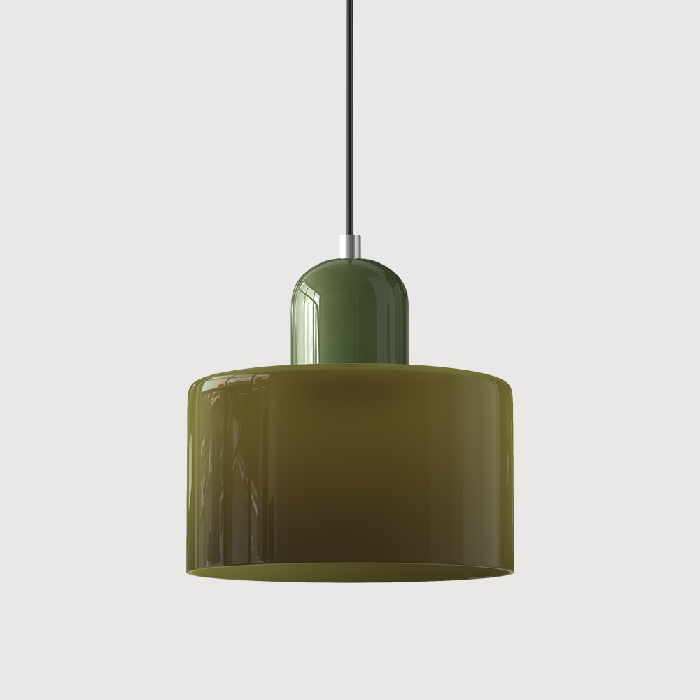 Sleek Chrome Hanging Ceiling Light
