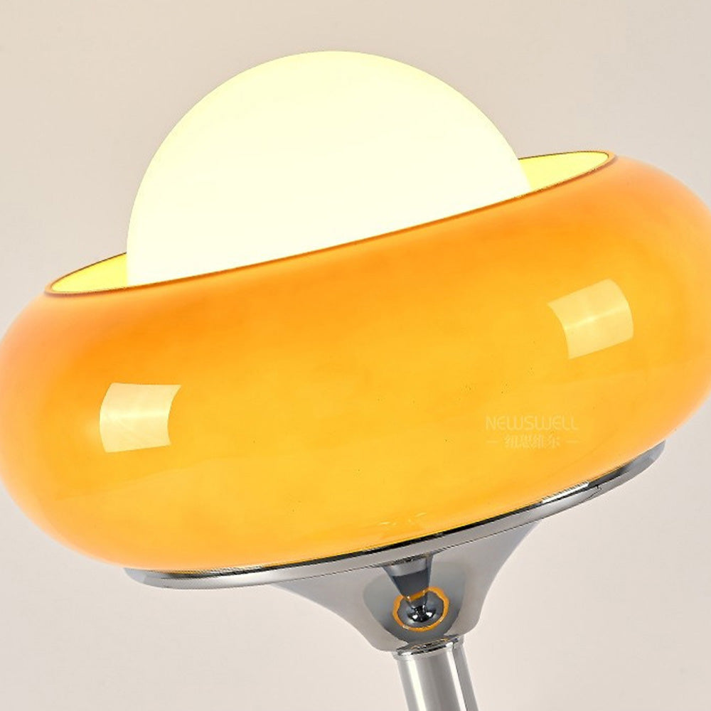 Classic Warm Glass Mushroom Desk Lamp