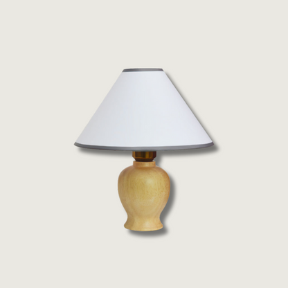 Warm Wooden Desk Lamp with Soft Glow - Lusomart