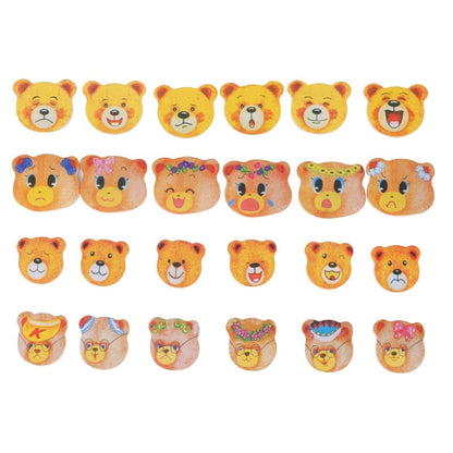 BearDrobe – Wooden dress-up puzzle set for children with interchangeable outfit pieces 6