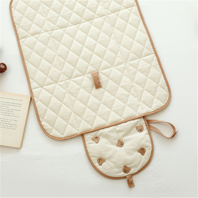 BearFold™ – Foldable Baby Changing Mat – Practical Bear Motif Underlay 7