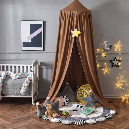 Bed Canopy for Kids Room Soft Hanging Decor Lightweight Fabric 13