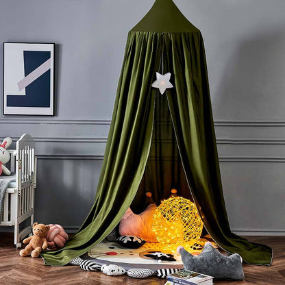 Bed Canopy for Kids Room Soft Hanging Decor Lightweight Fabric 20