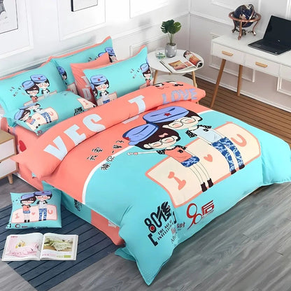 Breathable sanded cotton bedding with thicker weave for year-round warmth and comfort