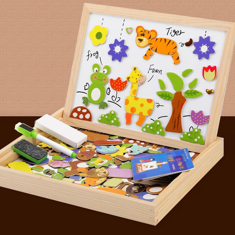 Fun Interactive Double Sided Chalkboard for Children - Lusomart