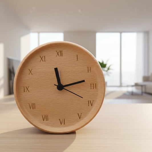 Simple Wooden Digital Alarm Clock - Lusomart