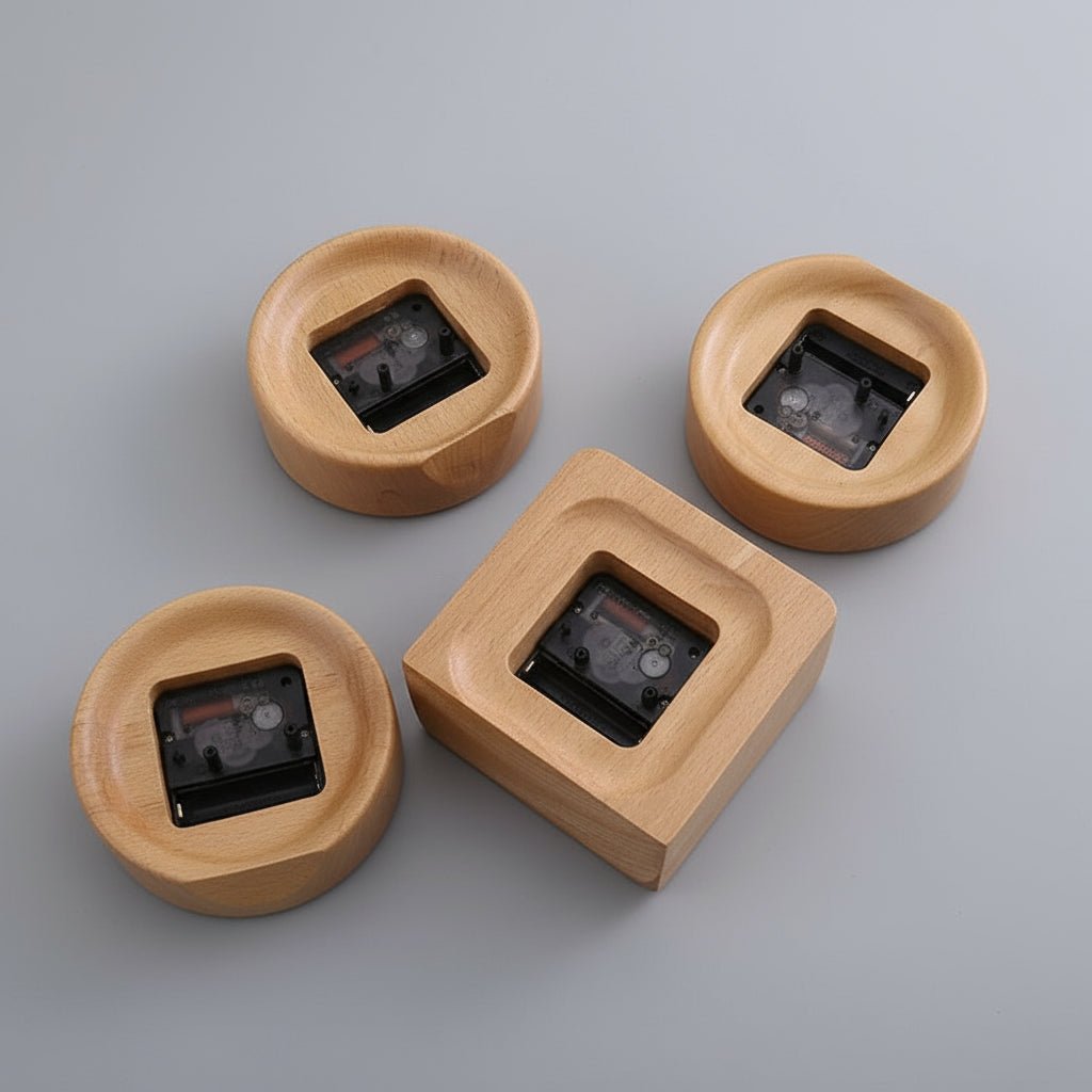 BeechWood Elegance | Minimalist Silent Alarm Clock for Home Décor 1