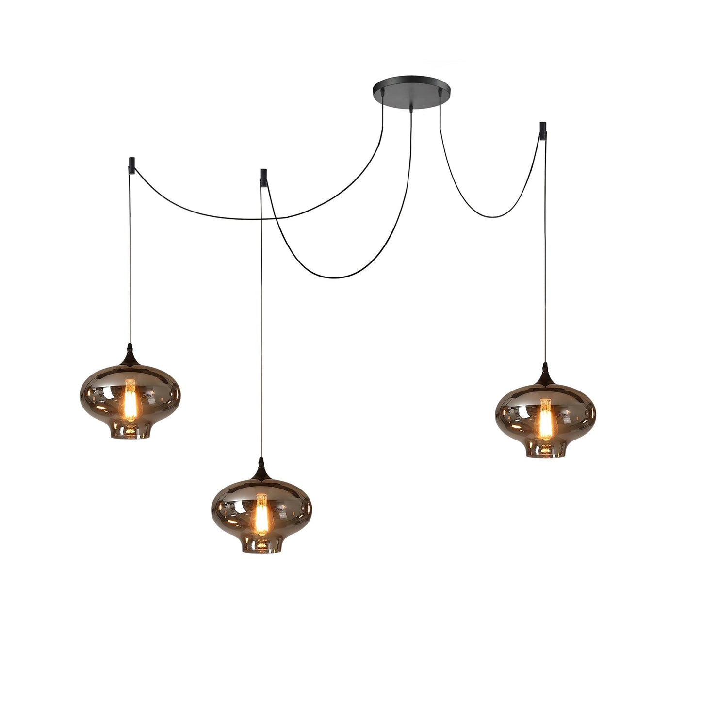 Stylish Grey Hanging Lamp