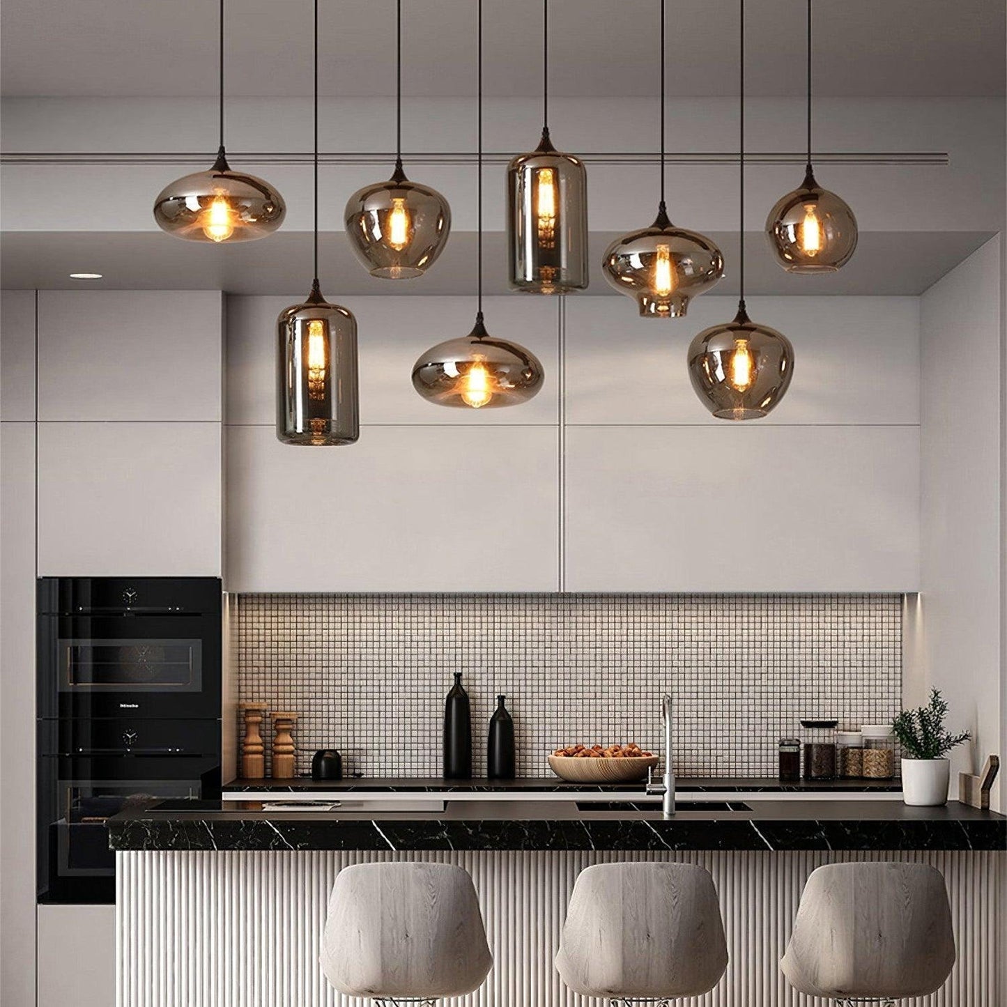 Stylish Grey Hanging Lamp