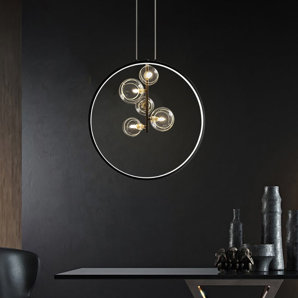 Stylish Round Glass Drop Ceiling Light