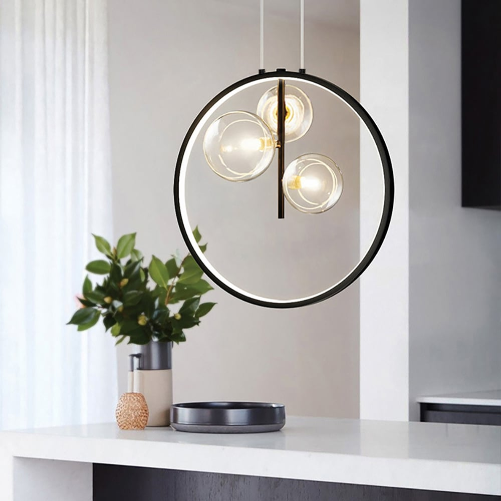 Stylish Round Glass Drop Ceiling Light