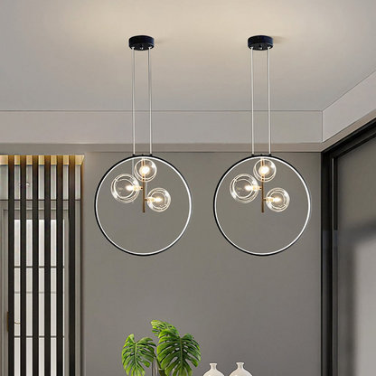 Stylish Round Glass Drop Ceiling Light