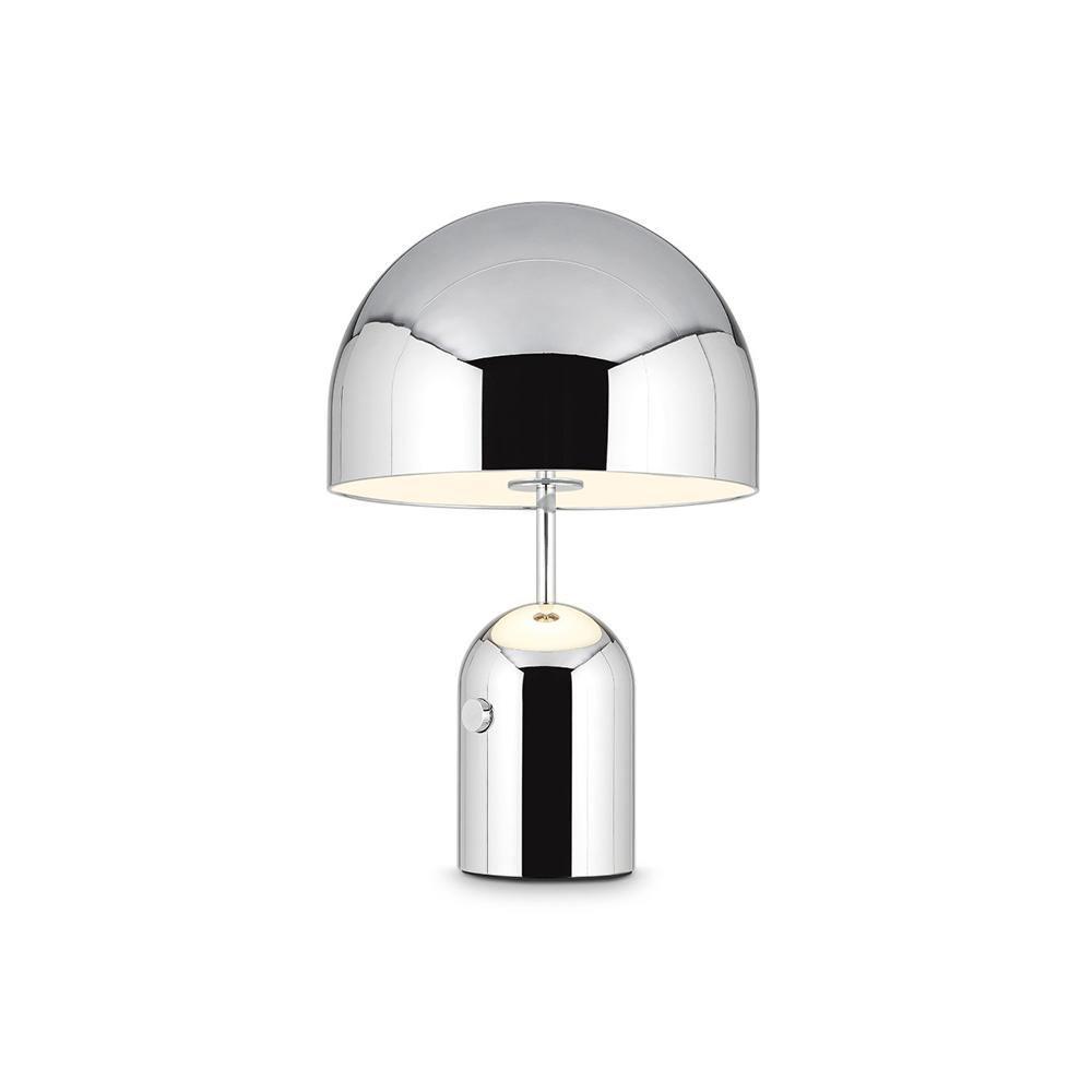Sleek Metal Nightstand Lamp - Lusomart