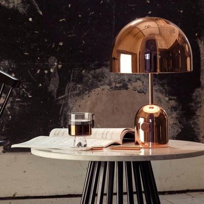 Sleek Metal Nightstand Lamp