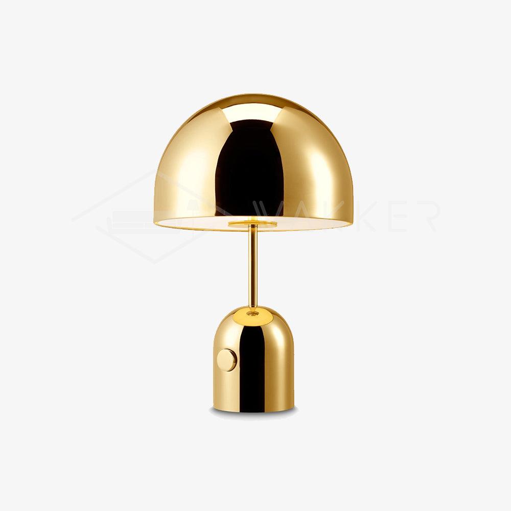 Sleek Metal Nightstand Lamp