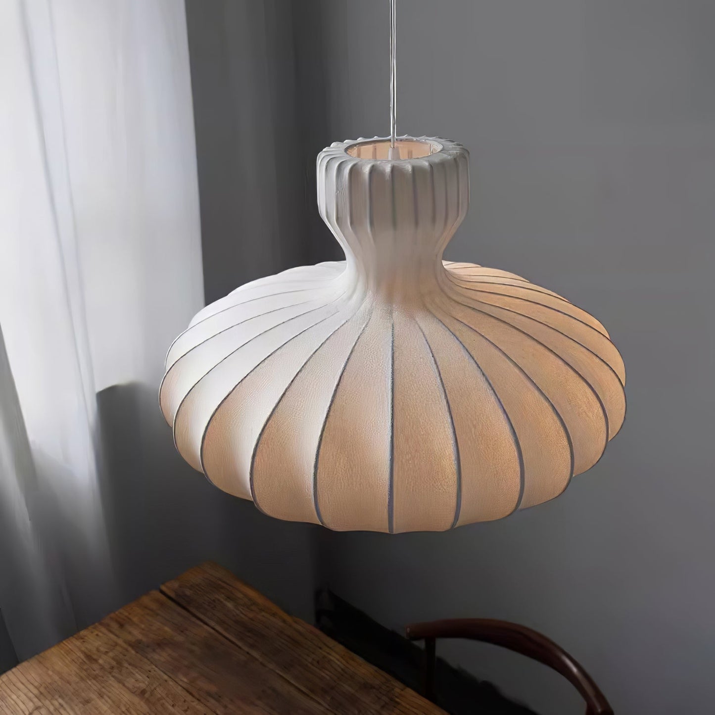 Classic Textured Glass Drop Lamp