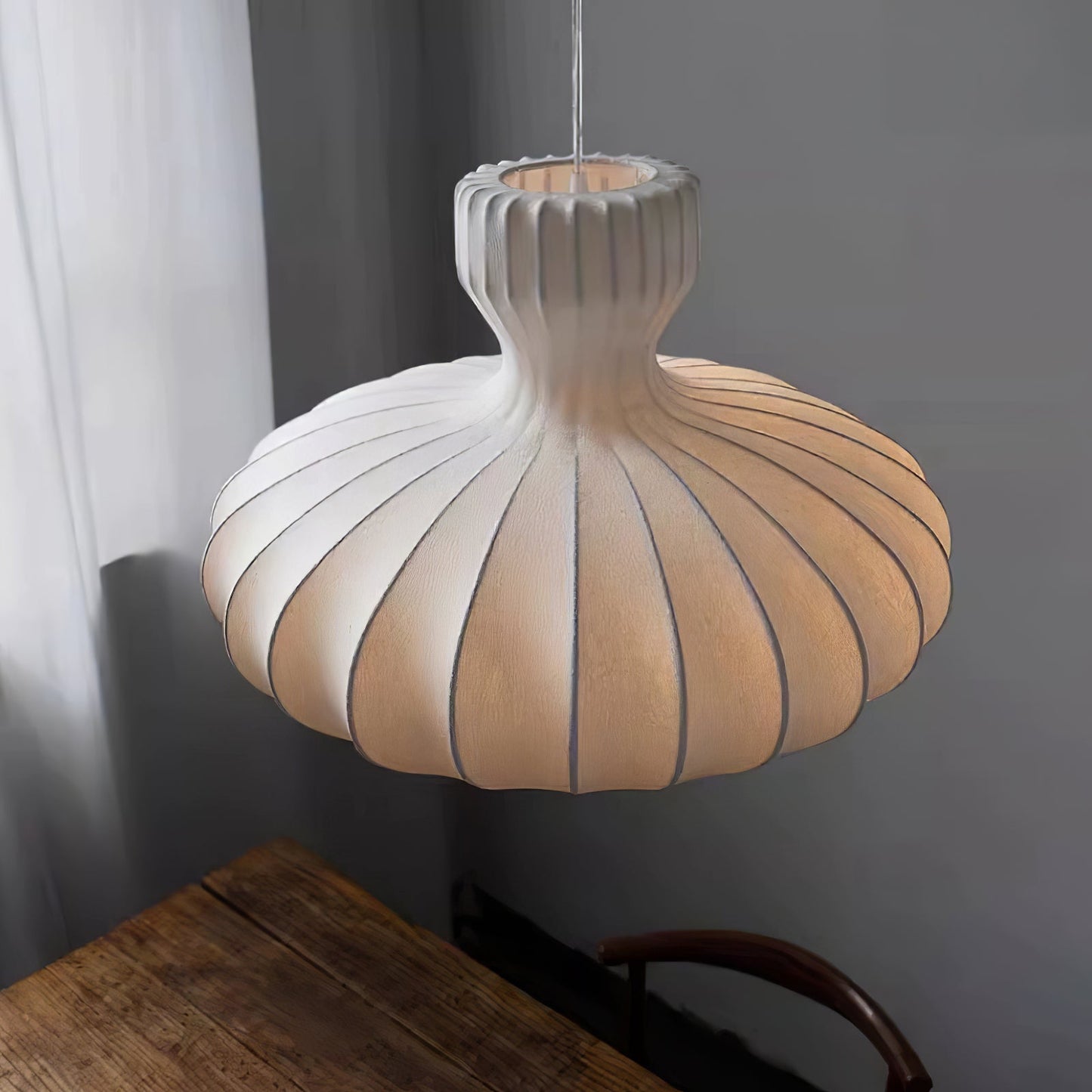 Classic Textured Glass Drop Lamp