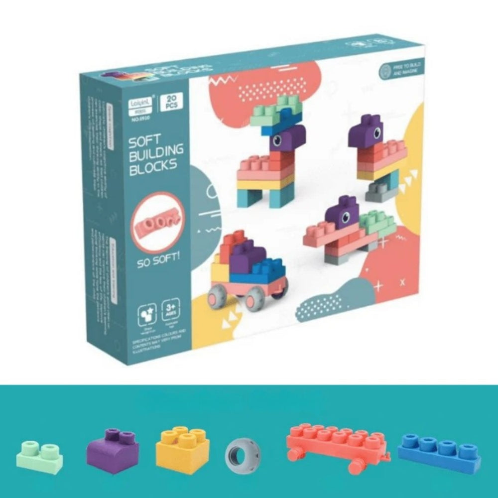 Flexible Colorful Building Blocks for Kids - Lusomart