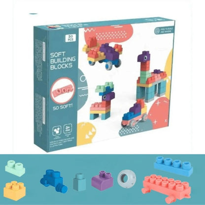 BendiBlocks – Soft stackable building blocks with fun shapes for safe creative play 2