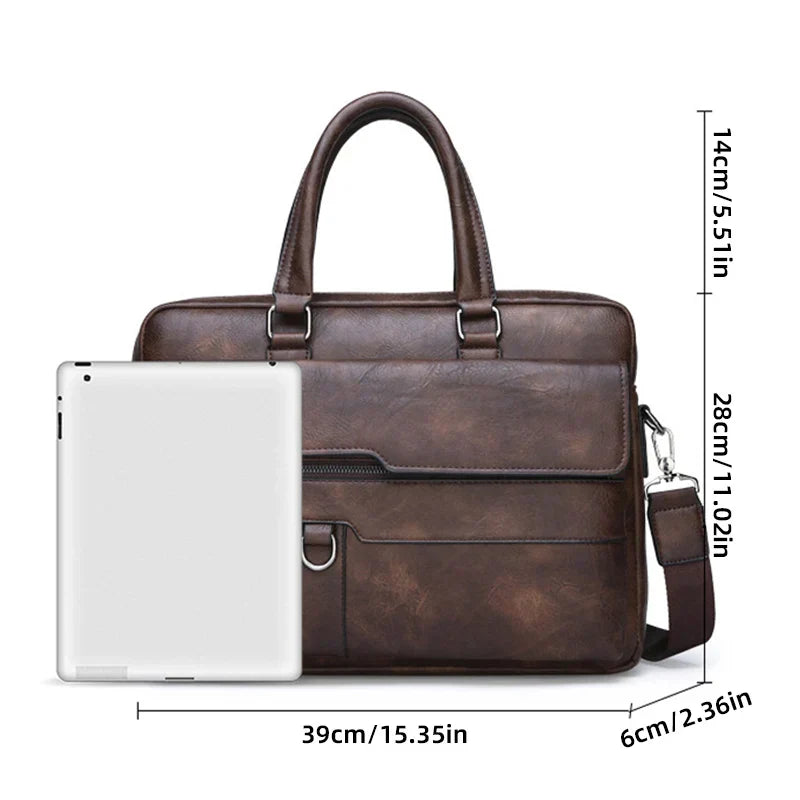 Benedictus | Elegant Durable Leather Men's Shoulder Bag for Everyday Use 2