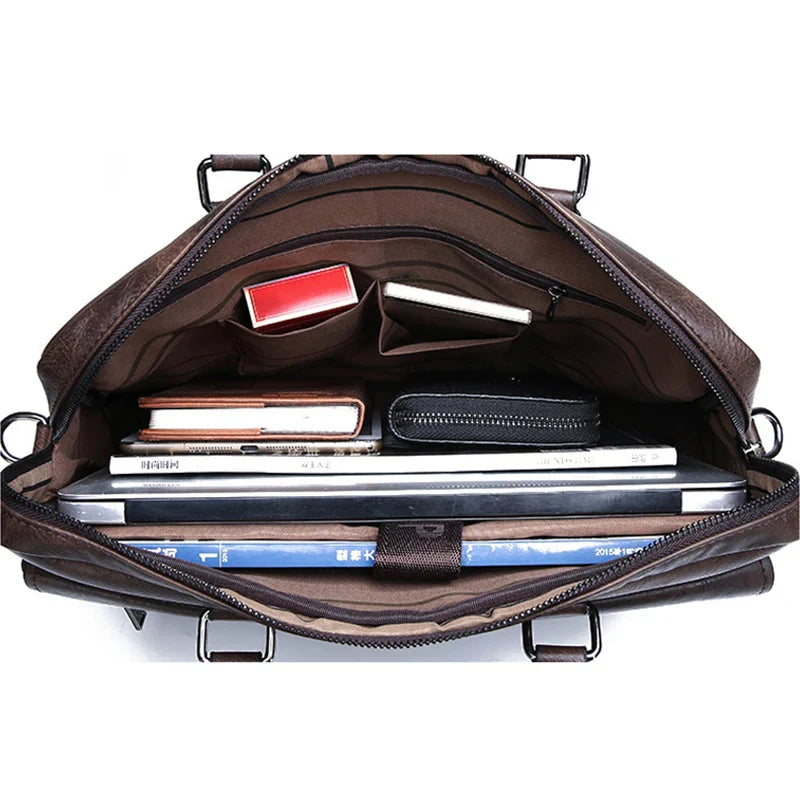 Benedictus | Elegant Durable Leather Men's Shoulder Bag for Everyday Use 3